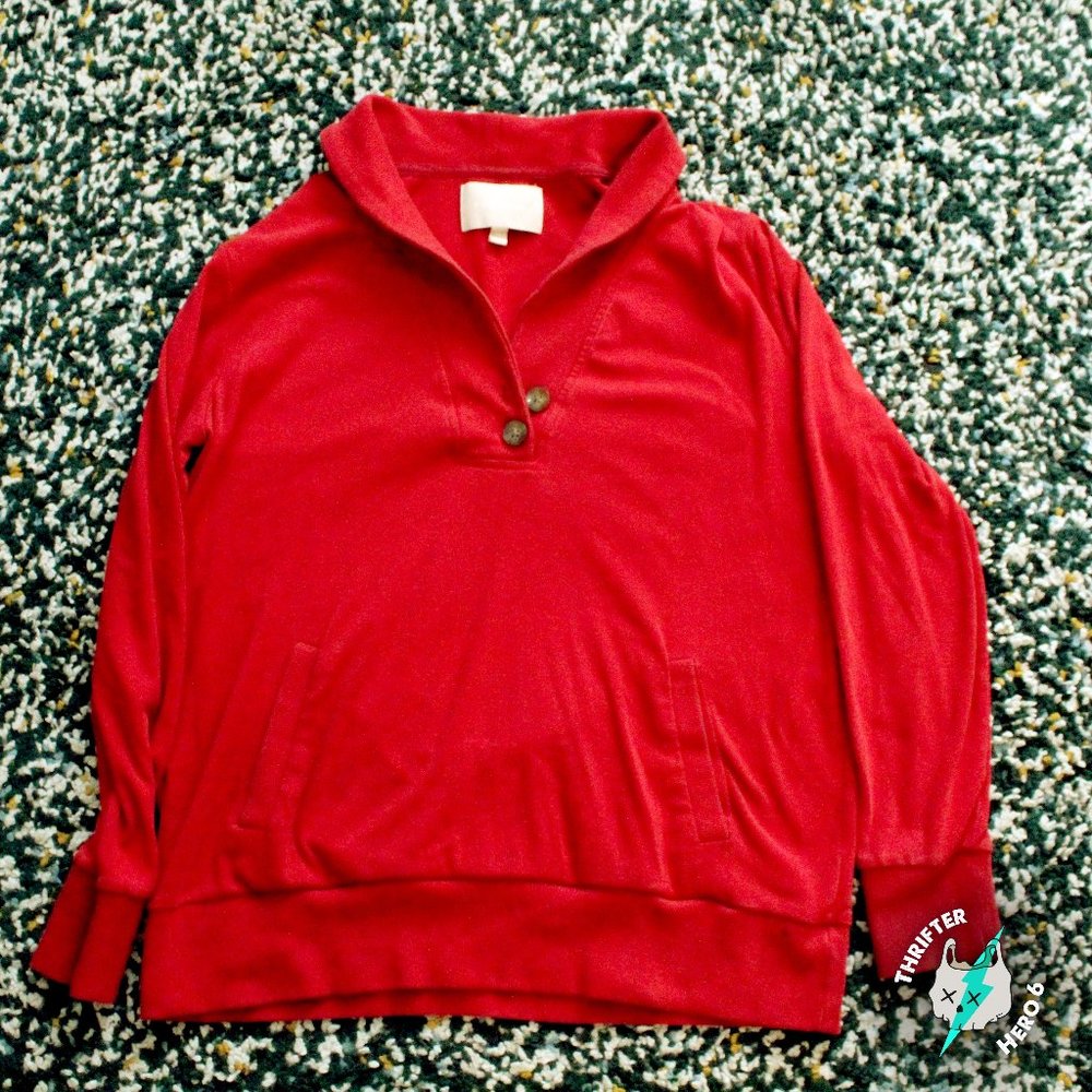 Red Banana Republic high collar pull over